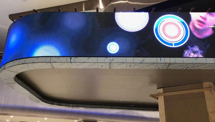 918博天堂P4戶內LED柔性屏/LED軟屏應用於土耳其某醫院